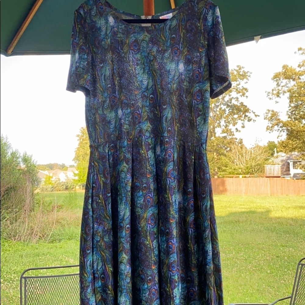 LuLaRoe PEACOCK Amelia - 2XL